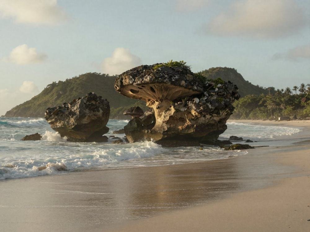 The east coast at Bathsheba, Barbados