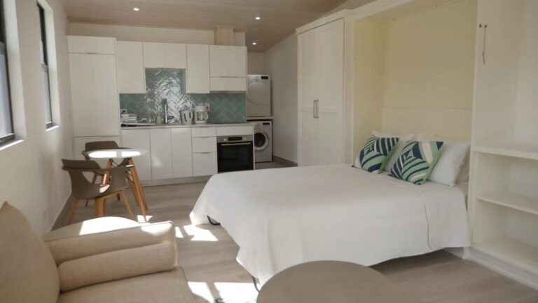 Aquarius Studio – King Murphy bed folded down